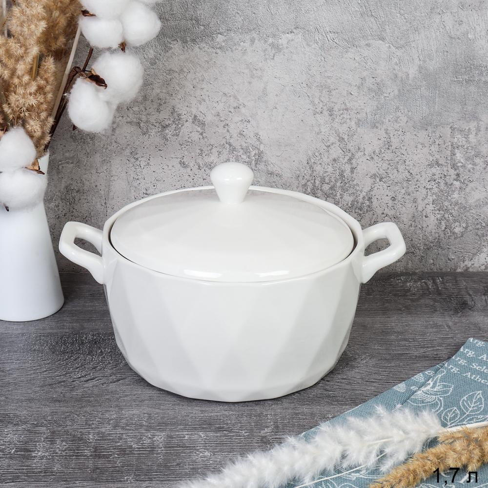 Супница с крышкой 1700 мл / T-9474 /уп 16/ 20х10 см