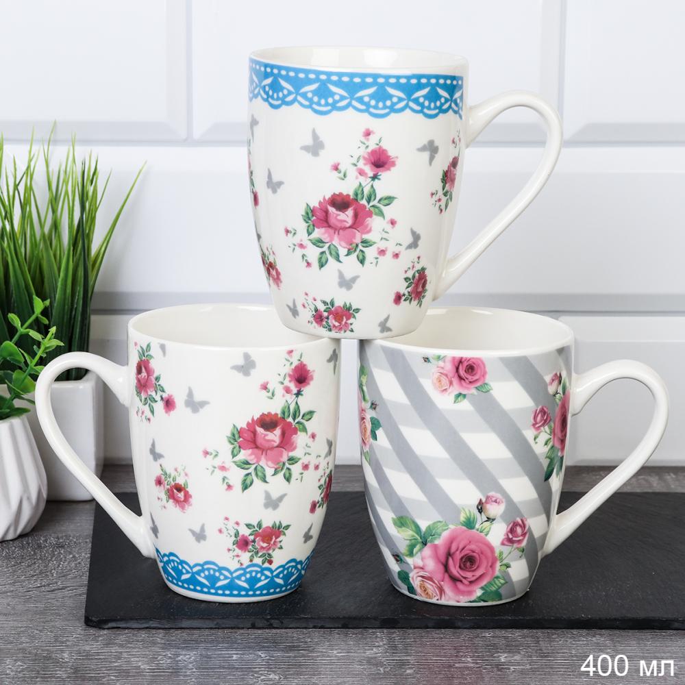 Кружка 400 мл Прованс Цветы / G516 /уп 72/ ПРОМО АКЦИЯ