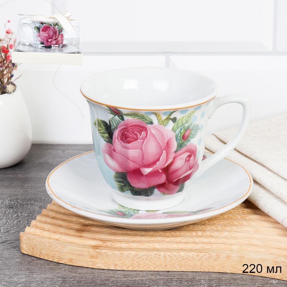 Чайный набор 2 предмета 220 мл / PV-6398 /уп 36/