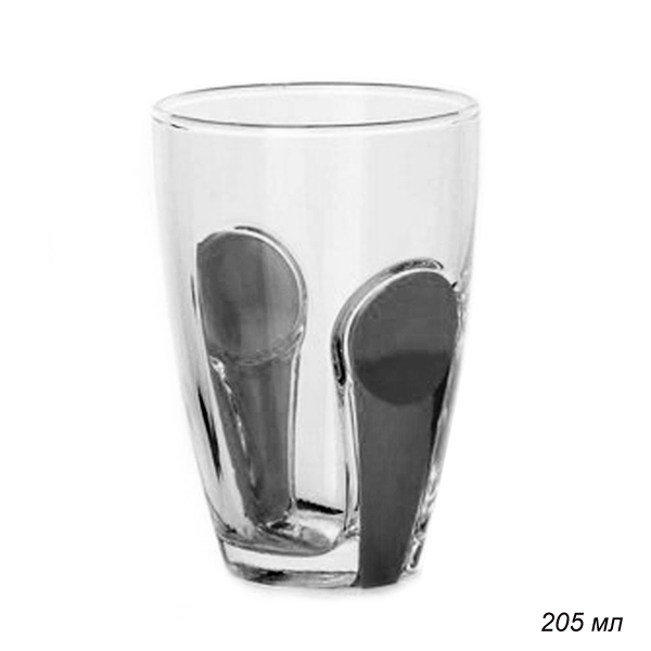Стакан 205 мл Снэп штучно / 41632SLB /уп 12/ серый