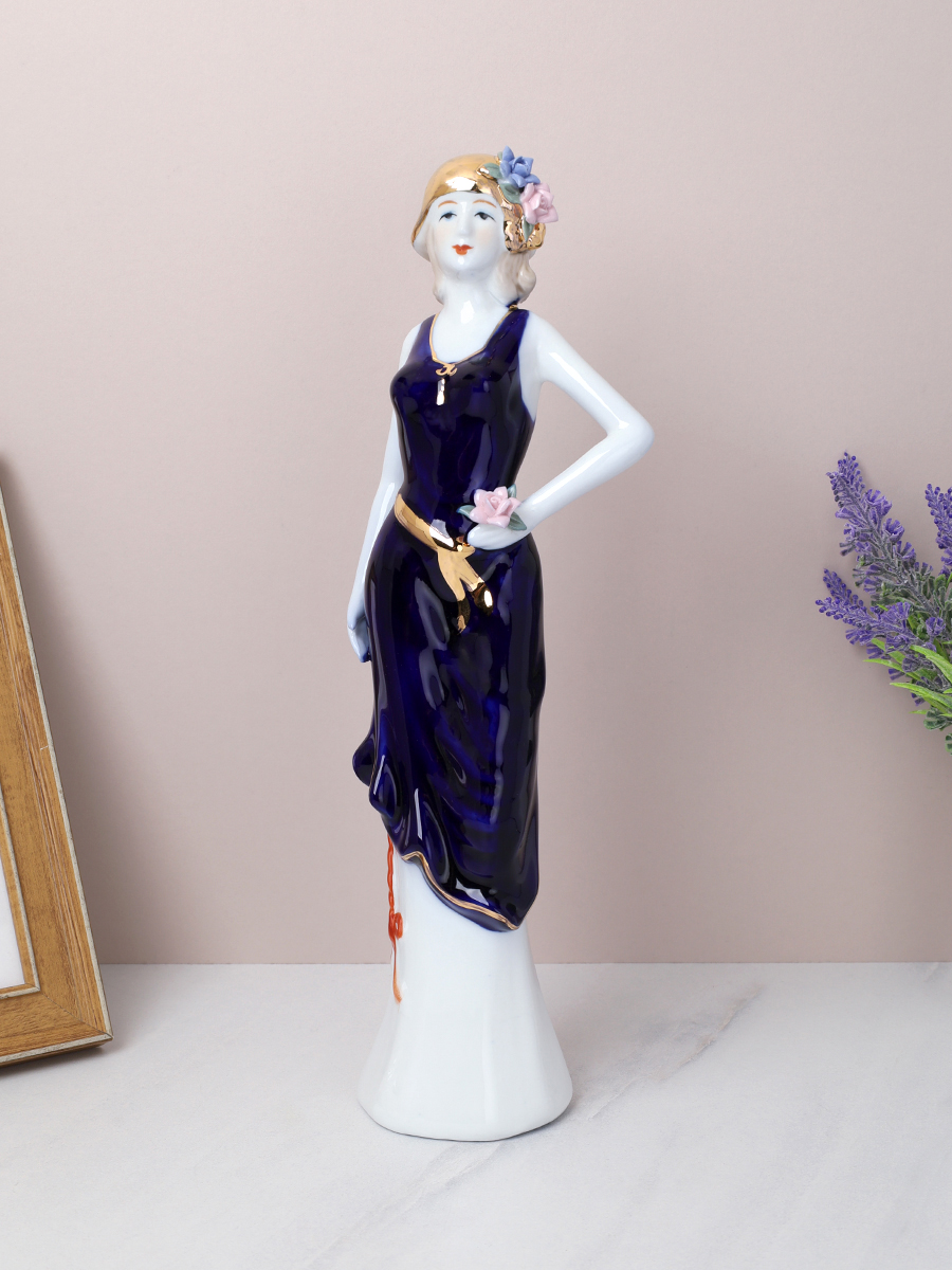 Статуэтка Дама в шляпке 30 см / XH-083G /уп 24/