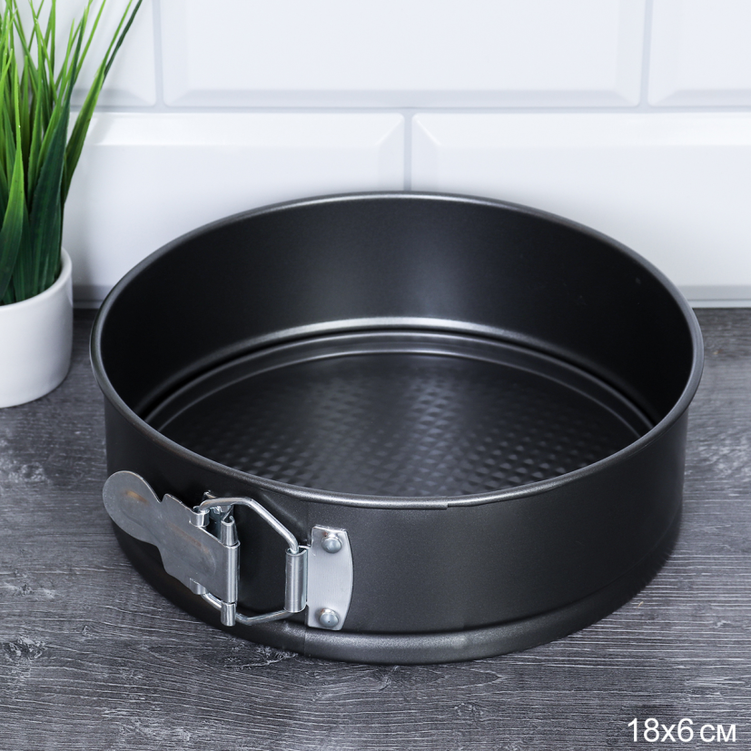 Форма для выпечки Круг с клипсой 18х6 см / RSD-29 / ШТУЧНО