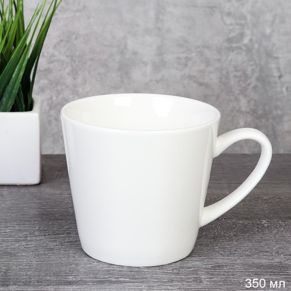 Кружка 350 мл белая / HG-151 /уп 48/уп 23/