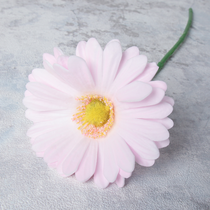 Цветок искусственный Гербера 30 см СВЕТЛО-РОЗОВЫЙ / CG-30 /уп 1200/724393