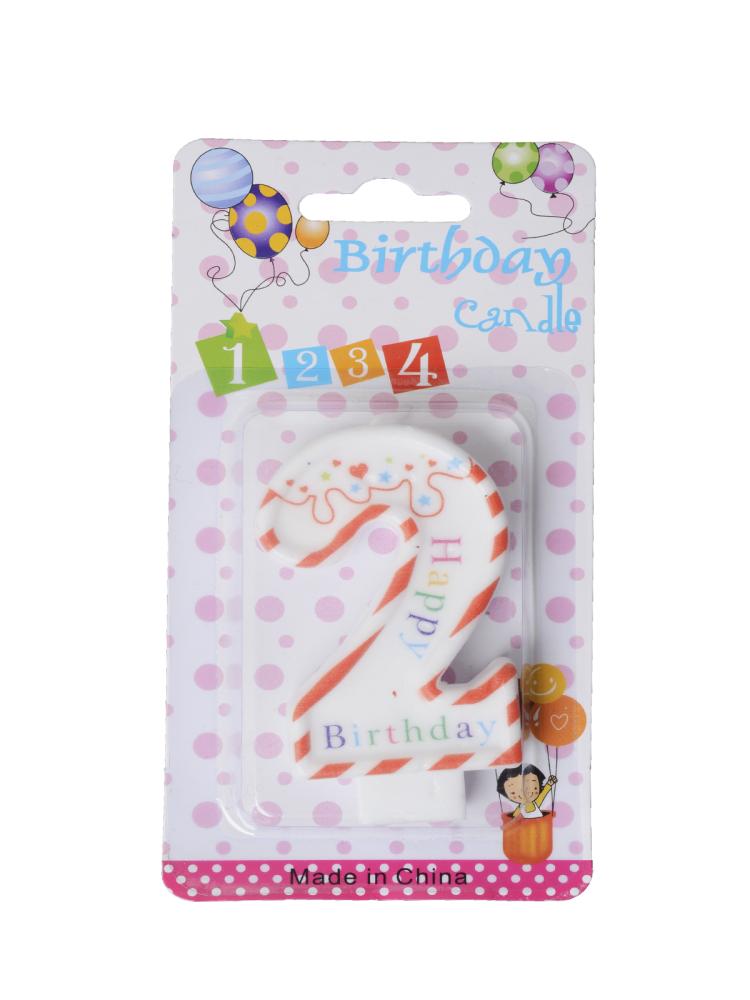 Свеча Цифра 2 / 20W /уп 12/288/