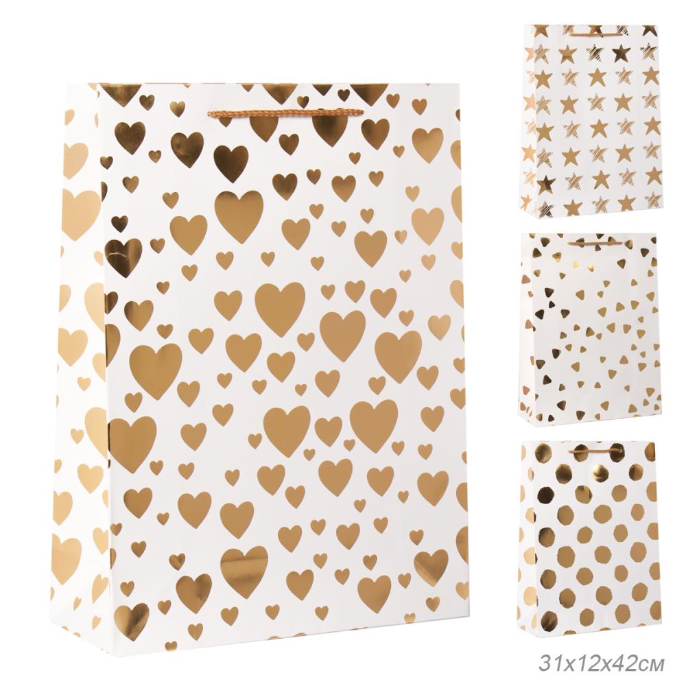 Пакет подарочный 31x42x12см / 3352XL /уп 12/300/