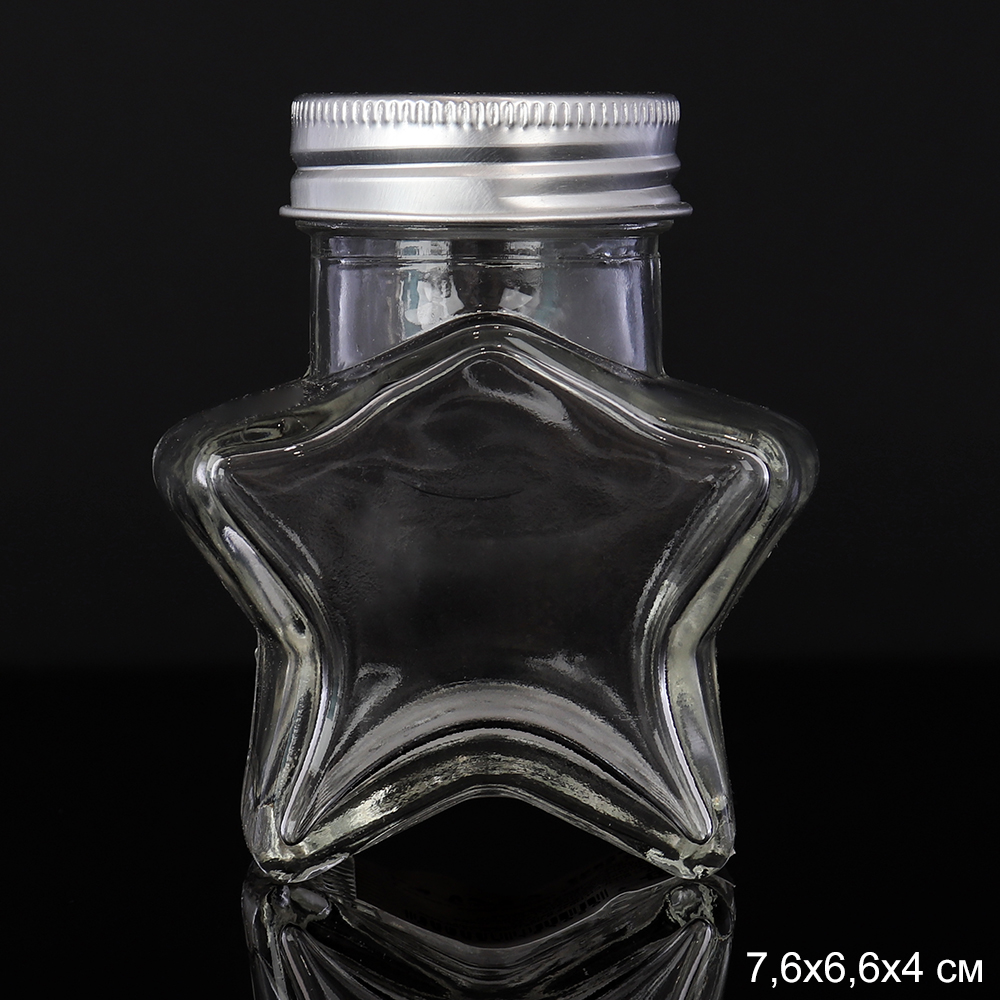 Банка для специй Звезда 7.6х4х6.6 см / ER-59 /уп 150/ крышка винтовая