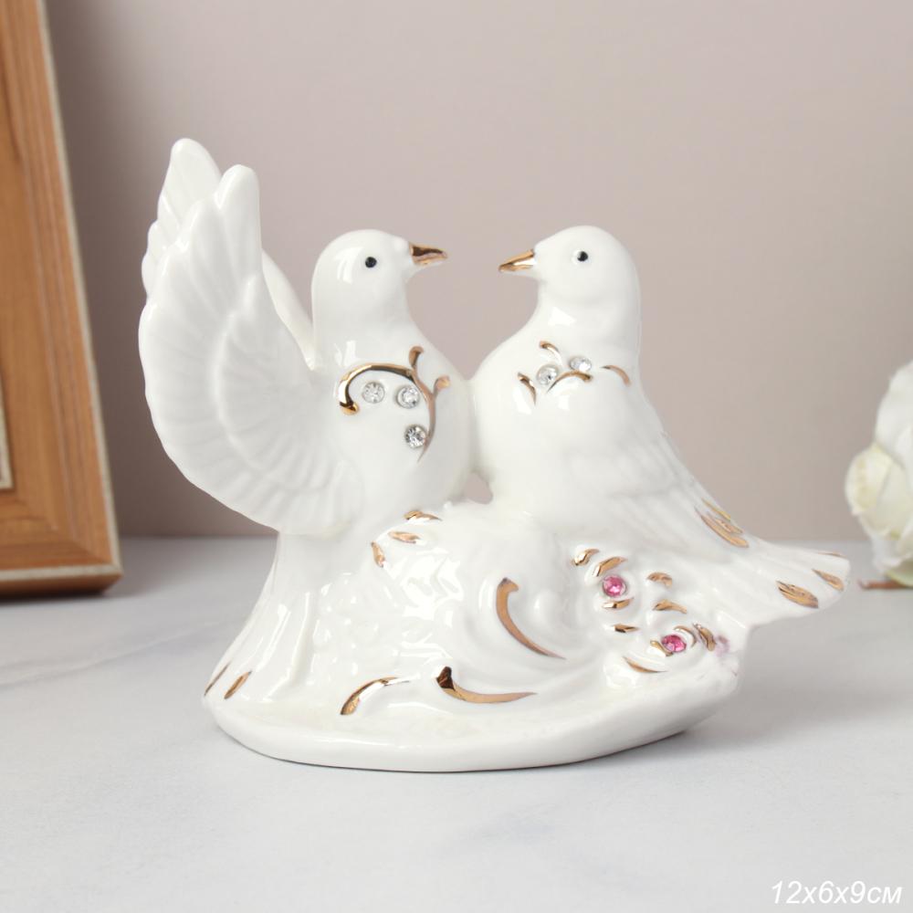 Статуэтка Влюбленные голуби 9 см / B2466 /уп 60/