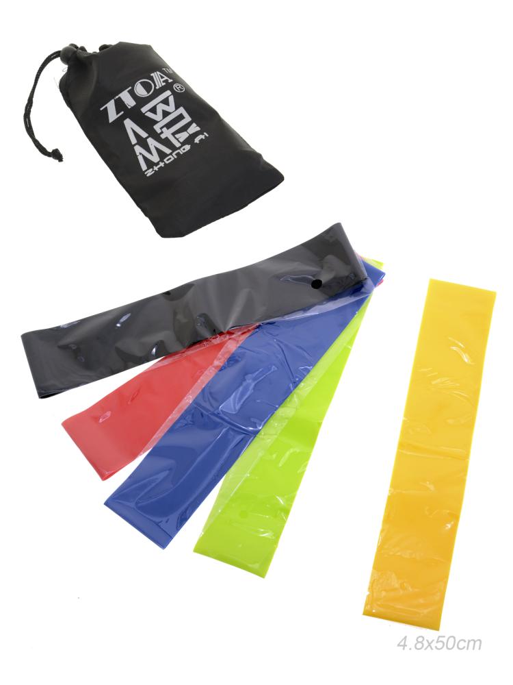 Лента - эспандер набор 5 штук для фитнеса / ZLQ-O50 /уп 200/