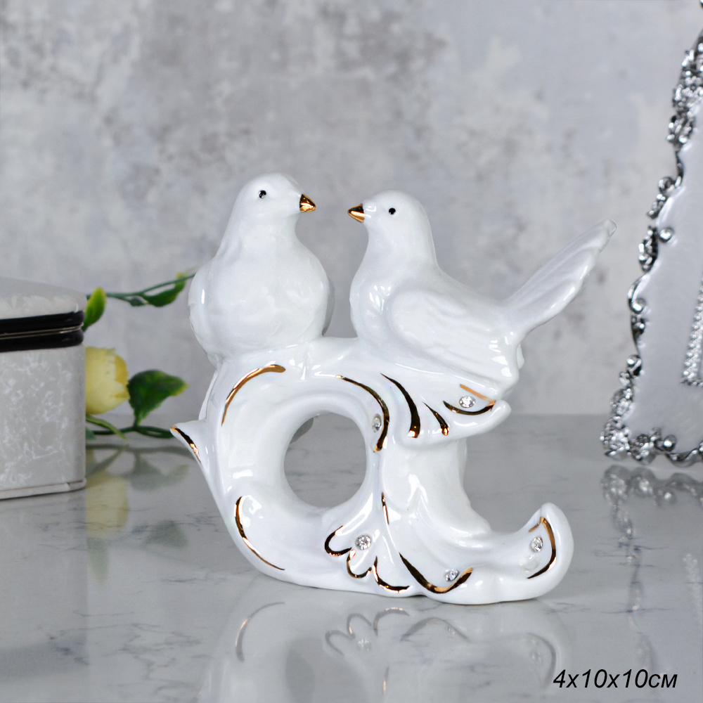 Статуэтка Голуби 4х10х10 см / B2684 /уп 72/