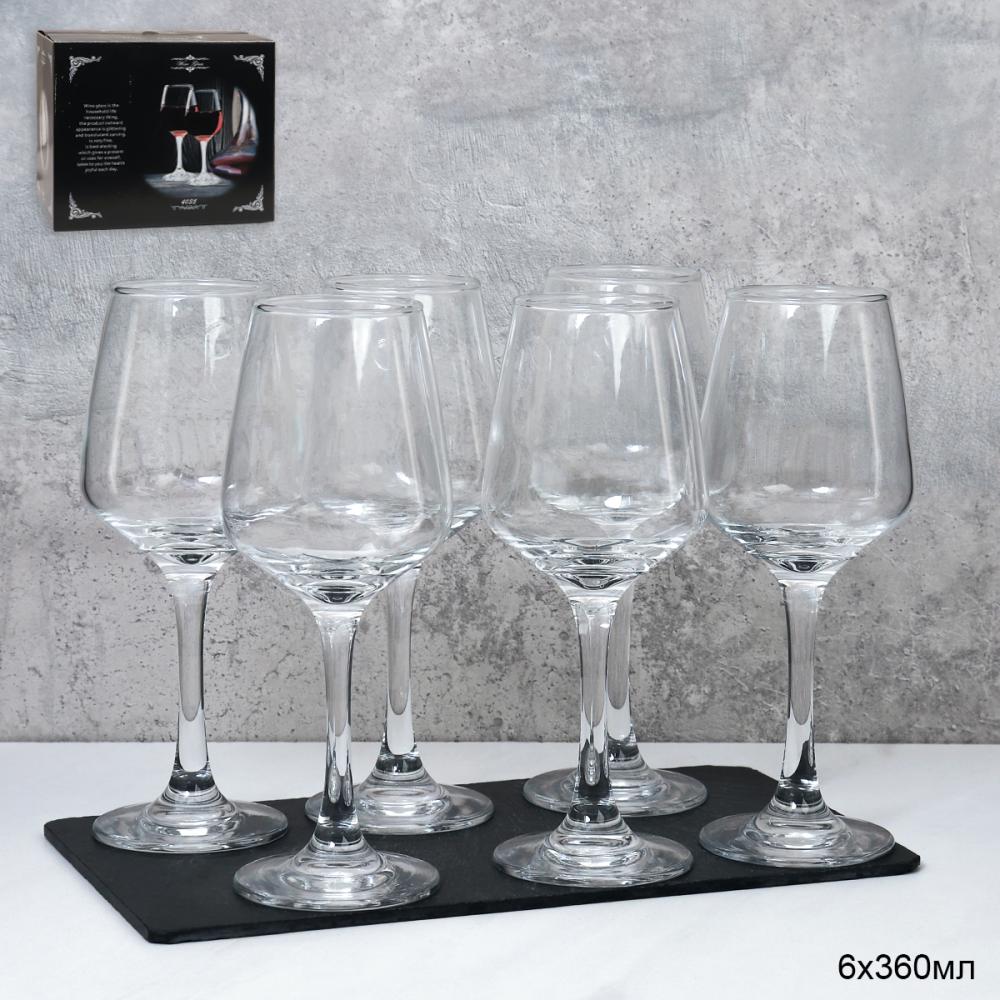 Бокал 6 штук 360 мл / HY4035 /уп 8/ для вина