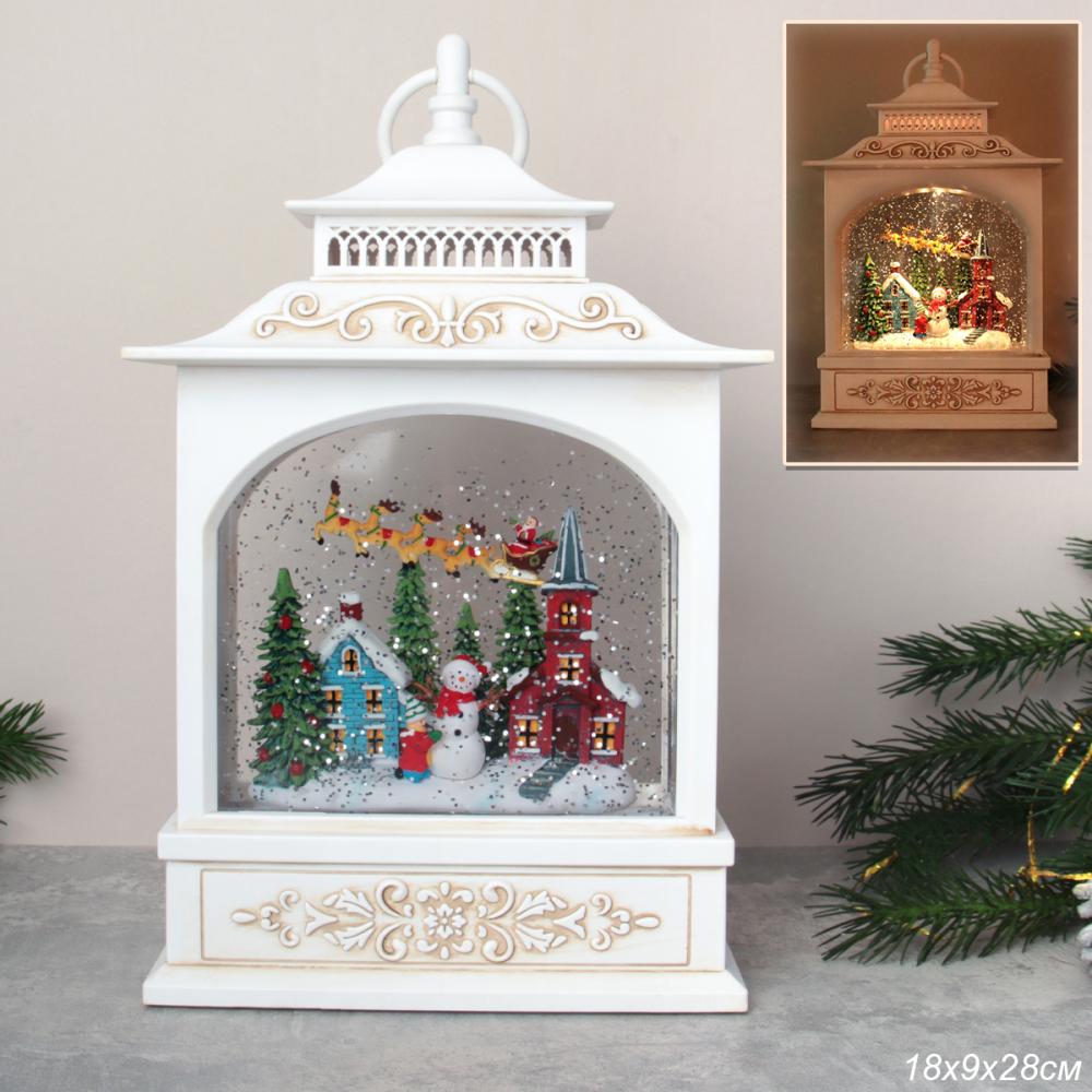 Светильник Новогодний светодиодный 18x8x27 см / WDL-24007B /уп 8/ музыкальный