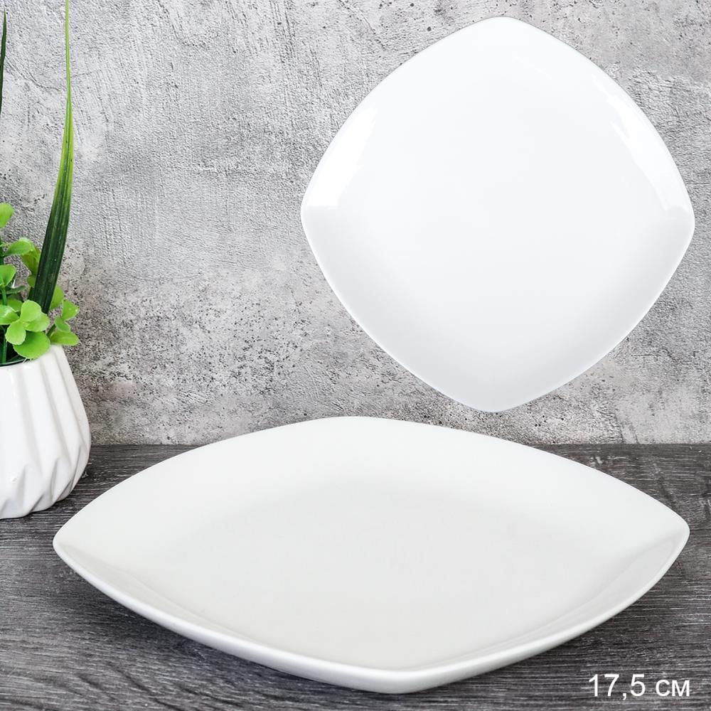 Тарелка квадратная 17,5 см / CF-55 /уп 68/