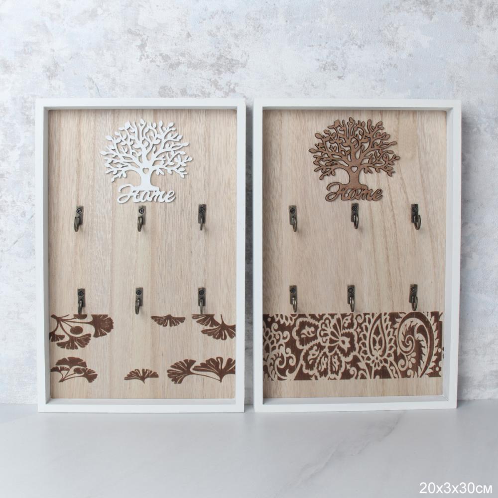 Ключница открытая на 6 ключей 20х30см / AW-403 /уп 6/48/