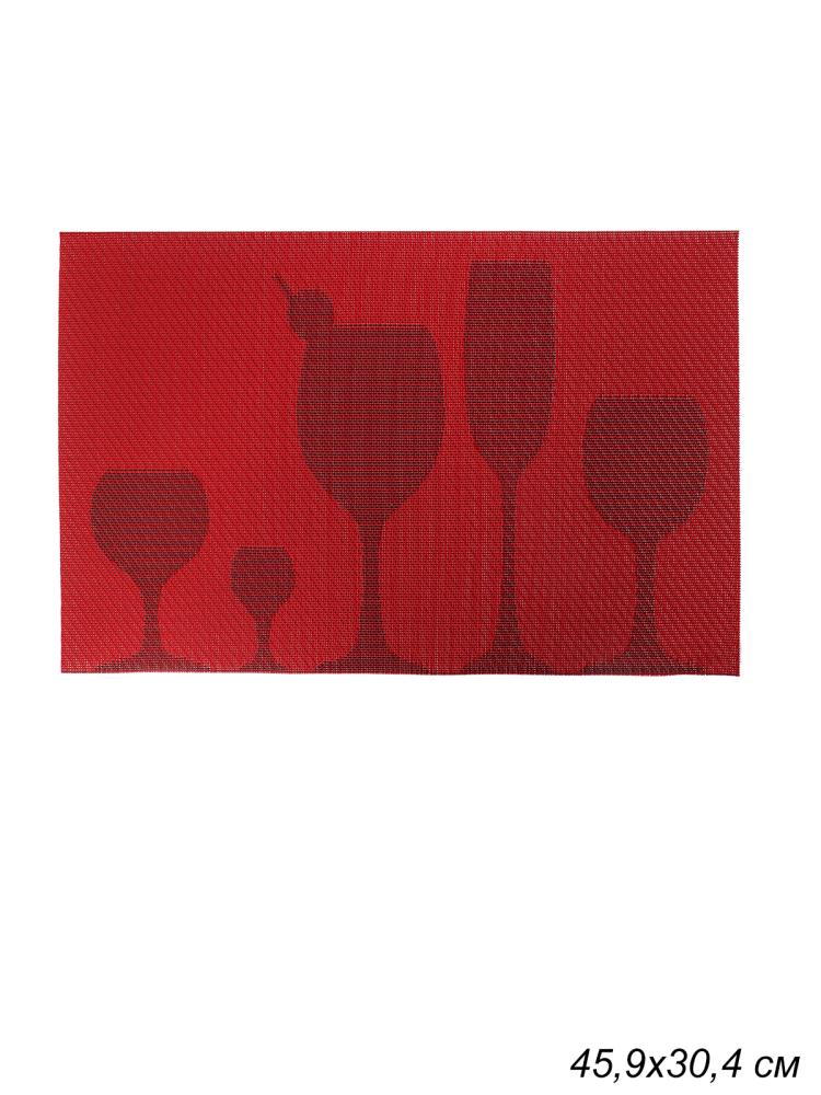 Салфетка для сервировки стола / DN-1052 /уп 1/300/ Коктейль Красный / ШТУЧНО