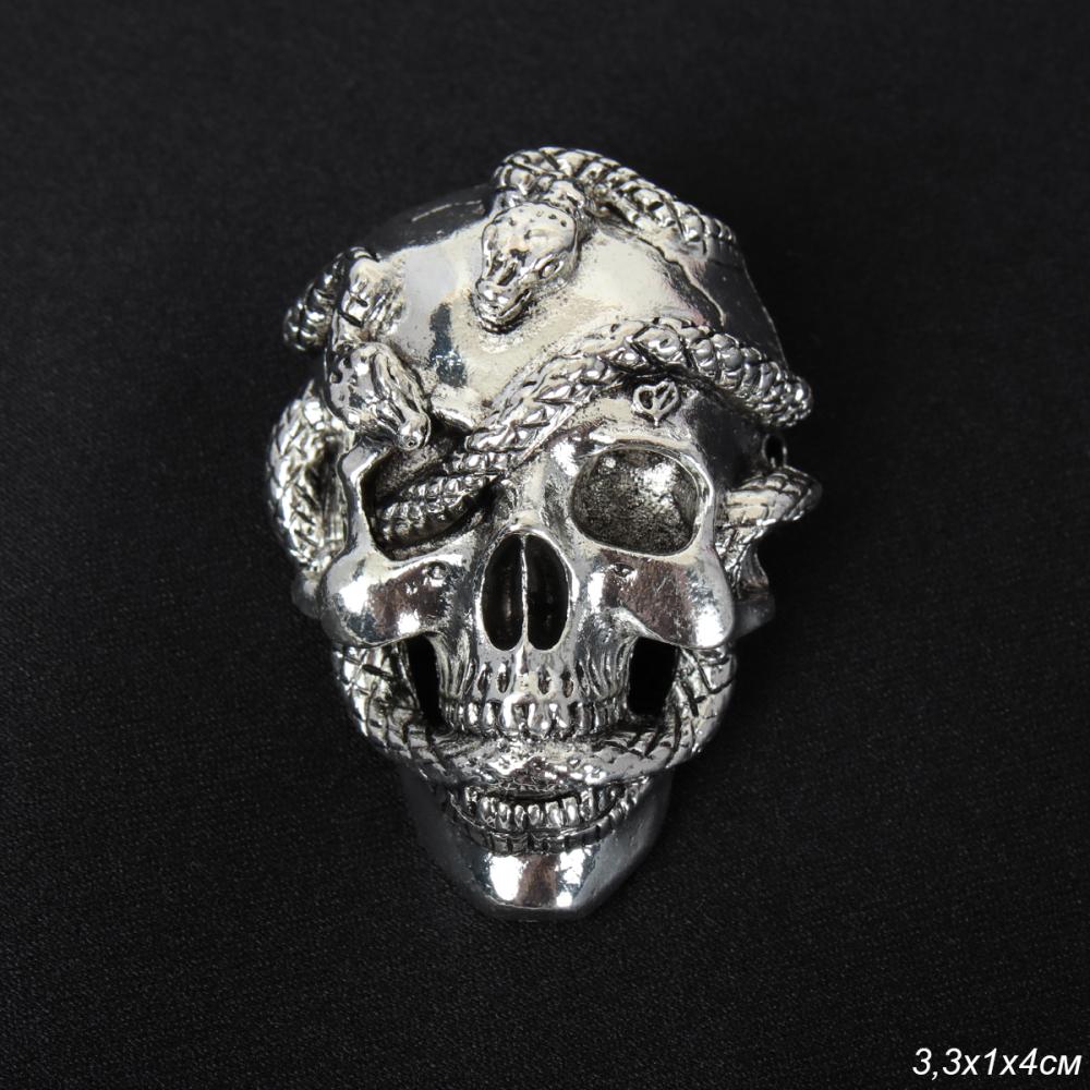 Брошь Череп / 4001 /уп 12/Хэллоуин