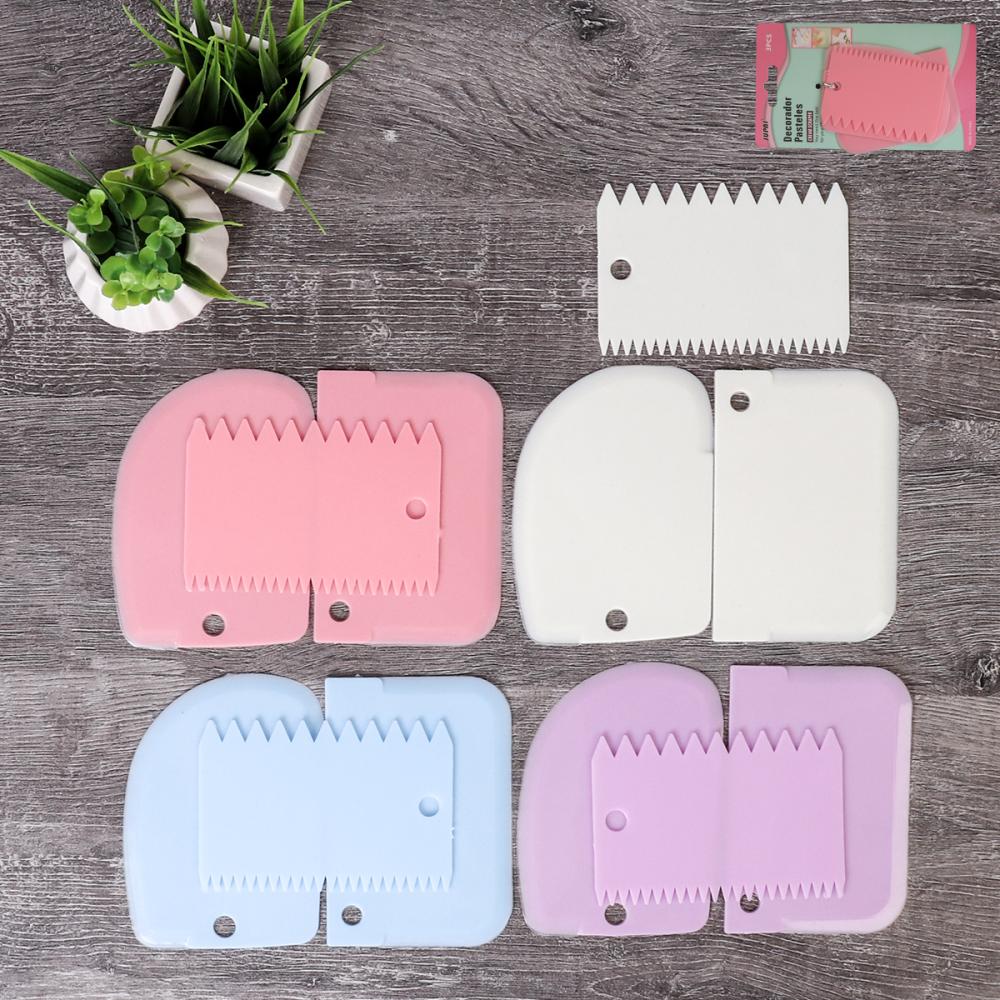 Шпатель-декоратор кондитерский 3 штуки / F-10 /уп 480/