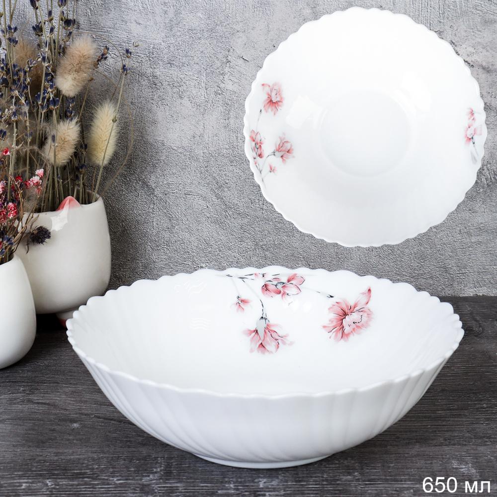 Тарелка глубокая суповая 650 мл 175 мм / TW-70 (7208) /уп 48/ Садовая гвоздика 727800