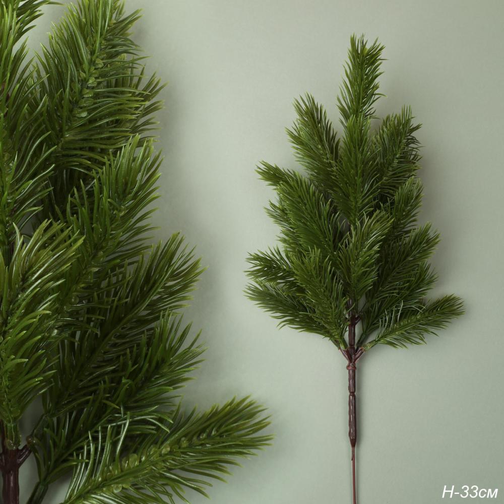 Ветка искусственная Елка 33 см / SD8204 /уп 150/1000/Новый год