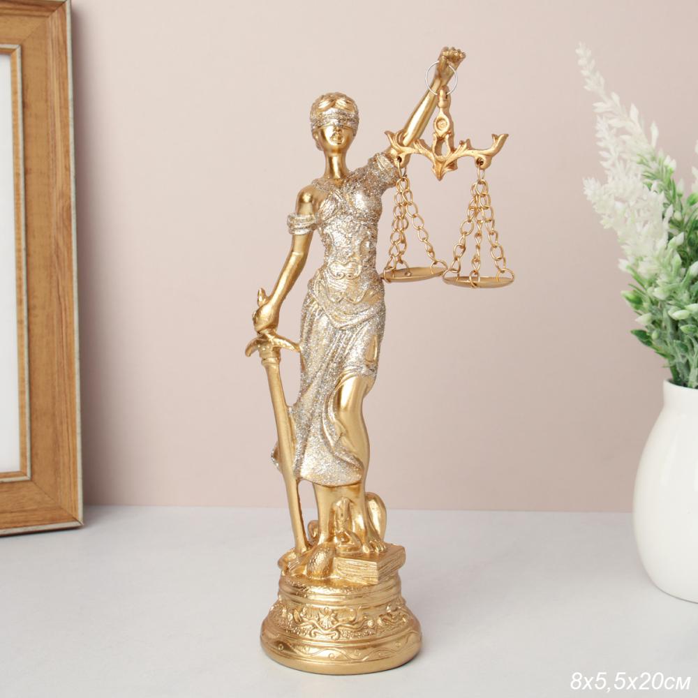 Статуэтка Фемида 20 см / QMH218056-48 /уп 36/