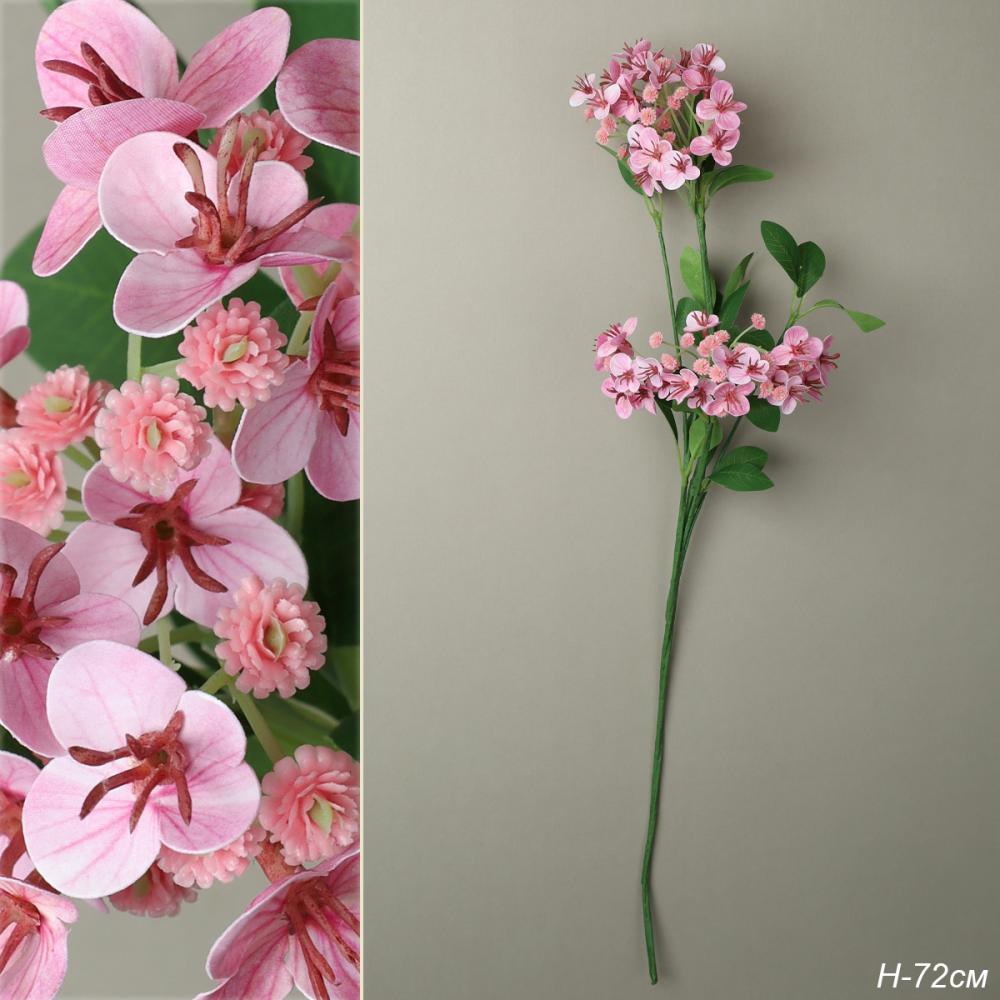 Цветок искусственный 72 см розовый / RW-505 /уп 288/