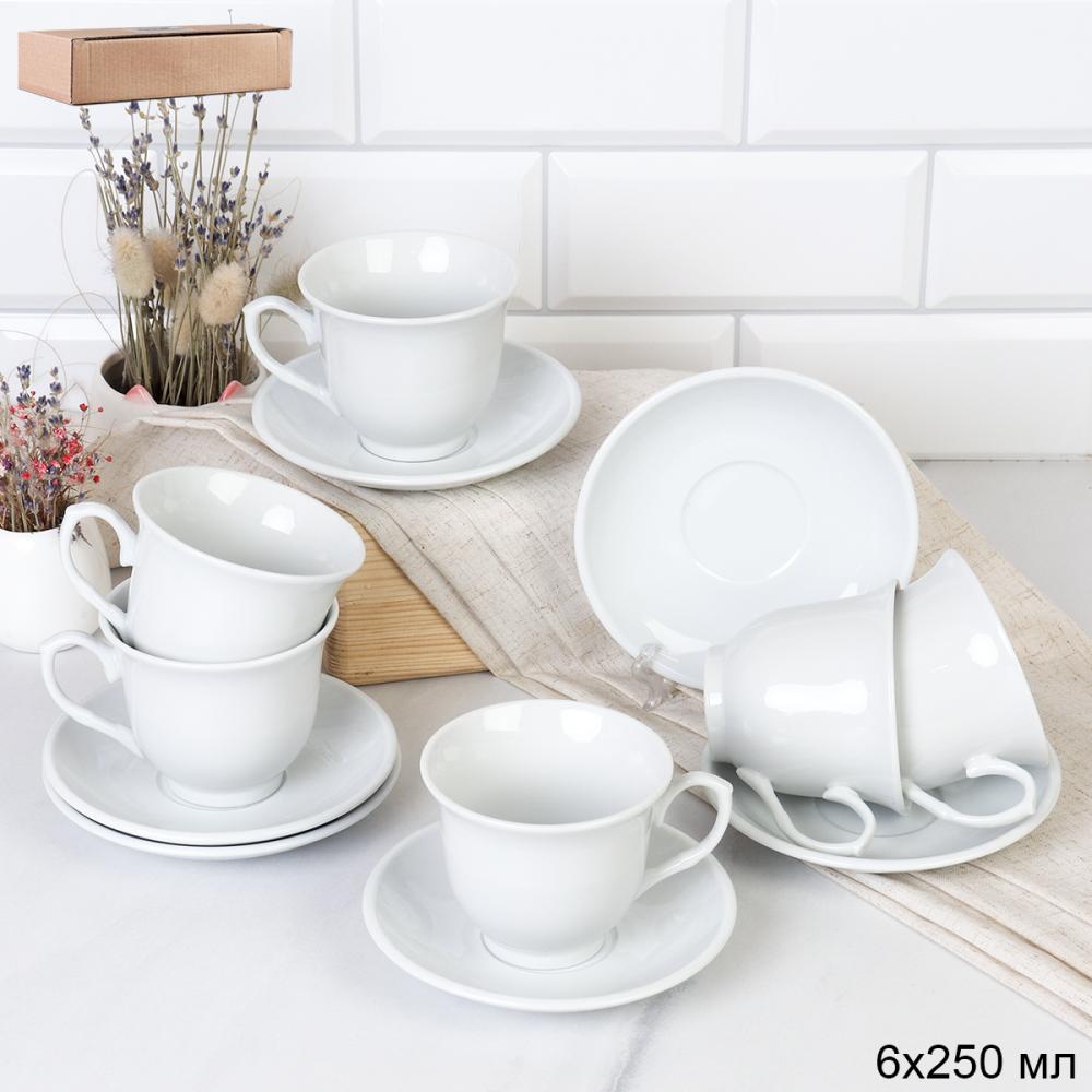 Чайный набор 12 предметов 250 мл / Е-500 /уп 12/