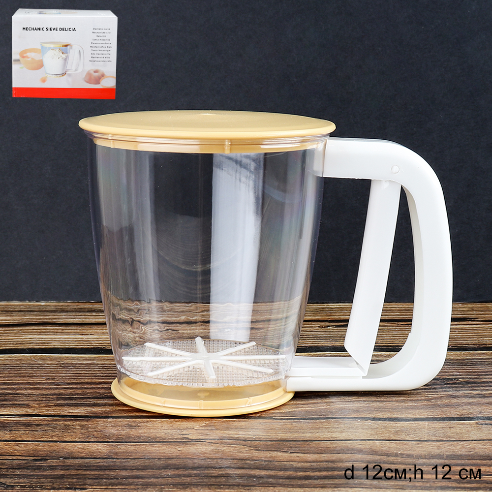 Сито кружка 500 мл пластик / YT-587 /уп 45/