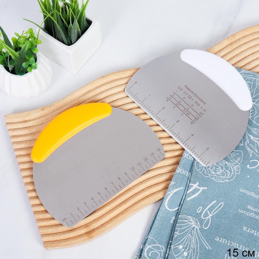 Шпатель нож для теста 15 см металл / GR-538 /уп 200/ 0,09