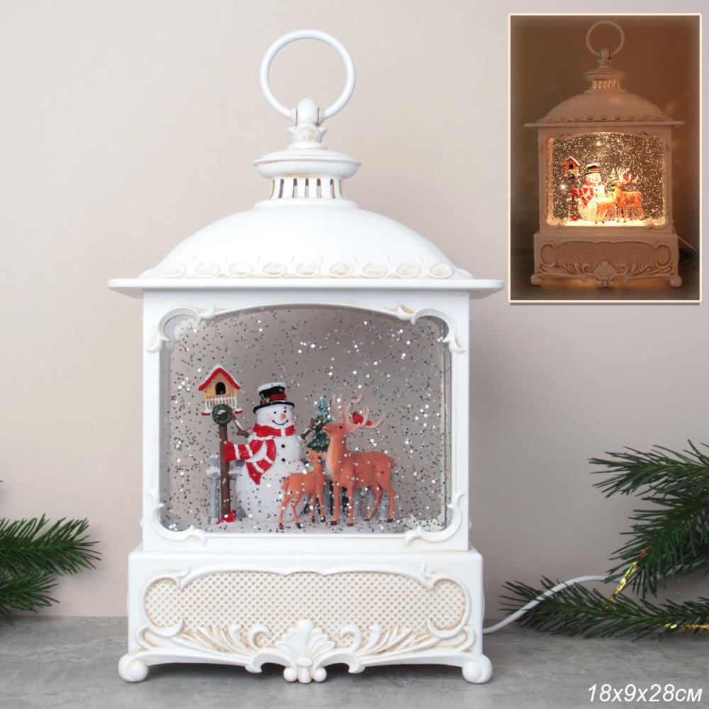 Светильник Новогодний светодиодный 18x8x27 см / WDL-24073B /уп 8/ музыкальный