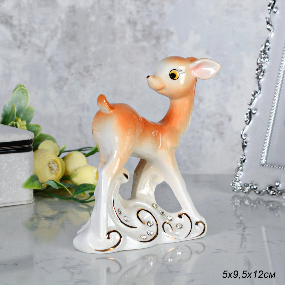 Статуэтка Олененок 5х9,5х12 см / B2440-4 /уп 72/