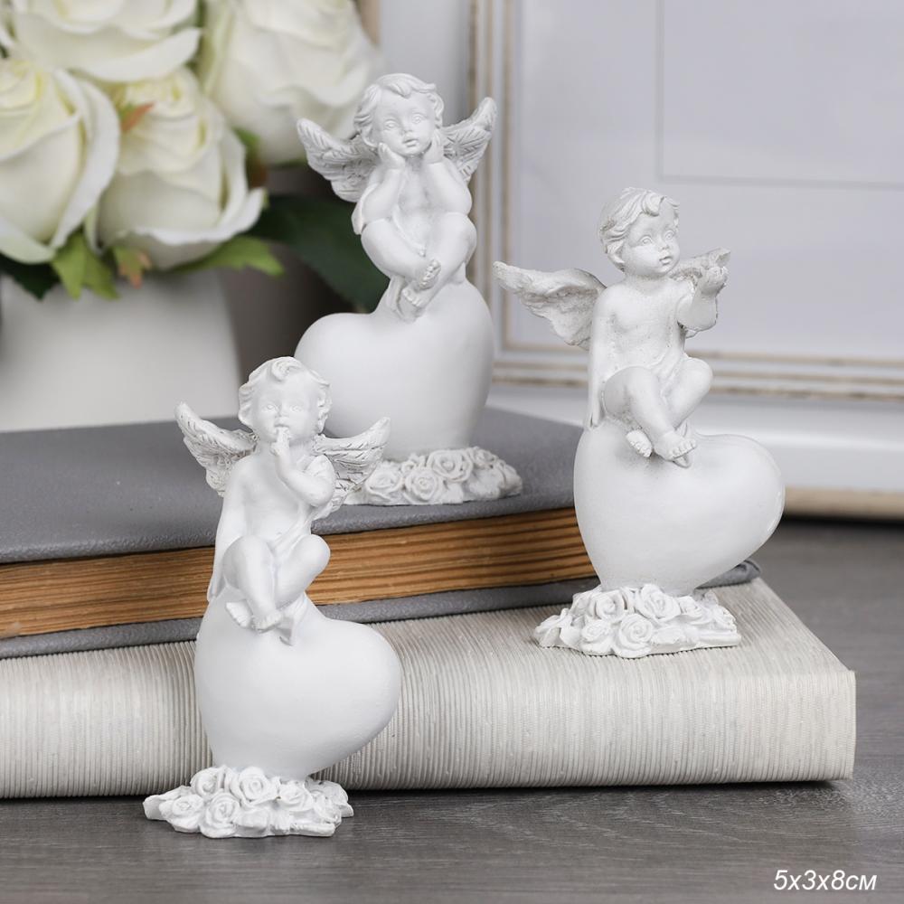 Фигурка Ангел на сердце 8,5 см / Q28 /уп 8/288/