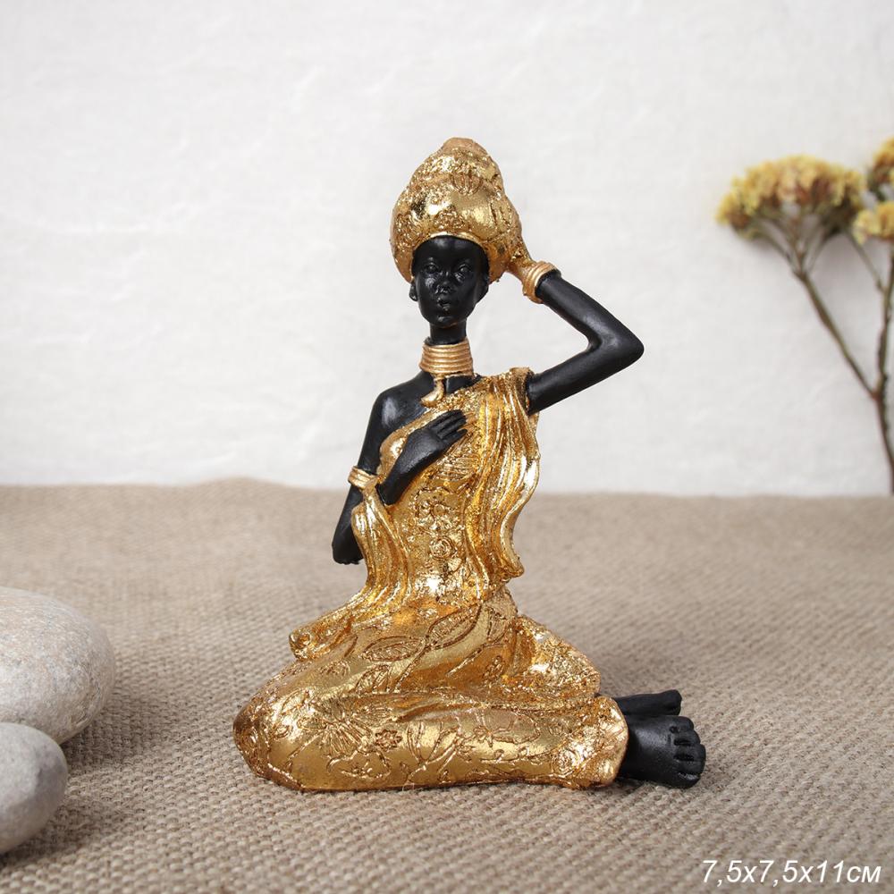 Статуэтка Африканка 6,5х6х11 см / LY233336 /уп 96/