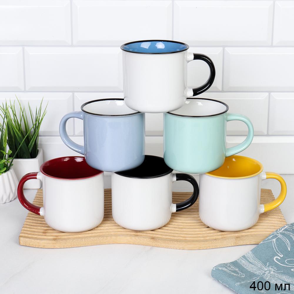 Кружка 400 мл Классика / MA-XP-551 /уп 48/ цвет микс