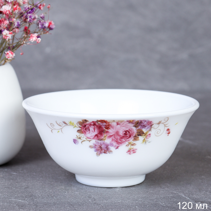 Соусник 120 мл 90 мм Розетка / FW40XN-(7065) /уп 144/ серия Розовая композиция