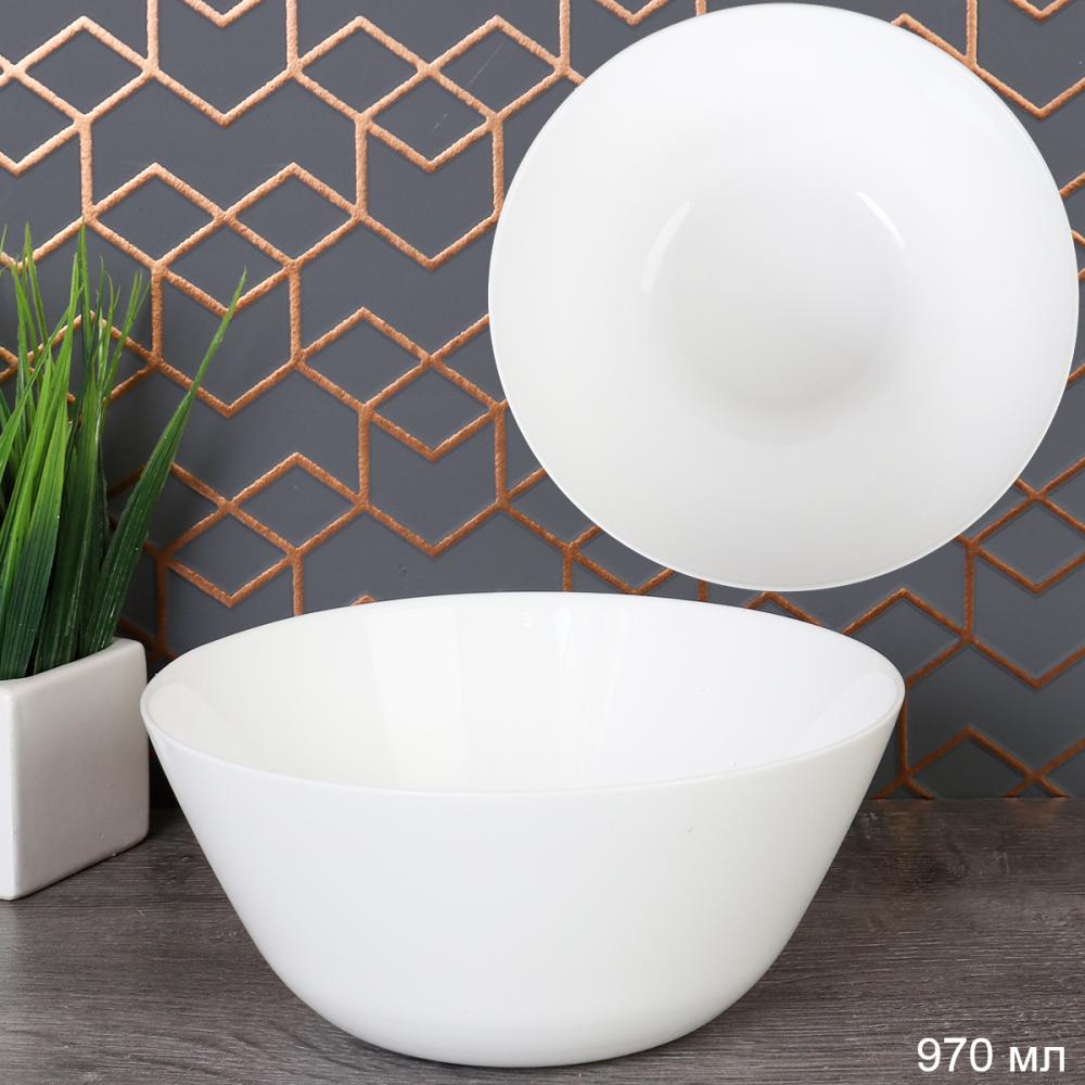 Салатник 970 мл 180 мм Дэй тарелка суповая Богатырь / FLMLTW72 (WHITE) /уп 24/