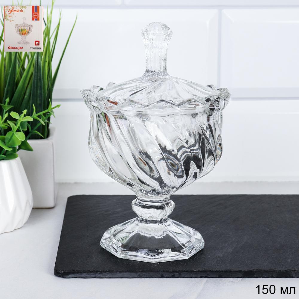 Сахарница 200 мл на ножке / TG1032 /уп 36/