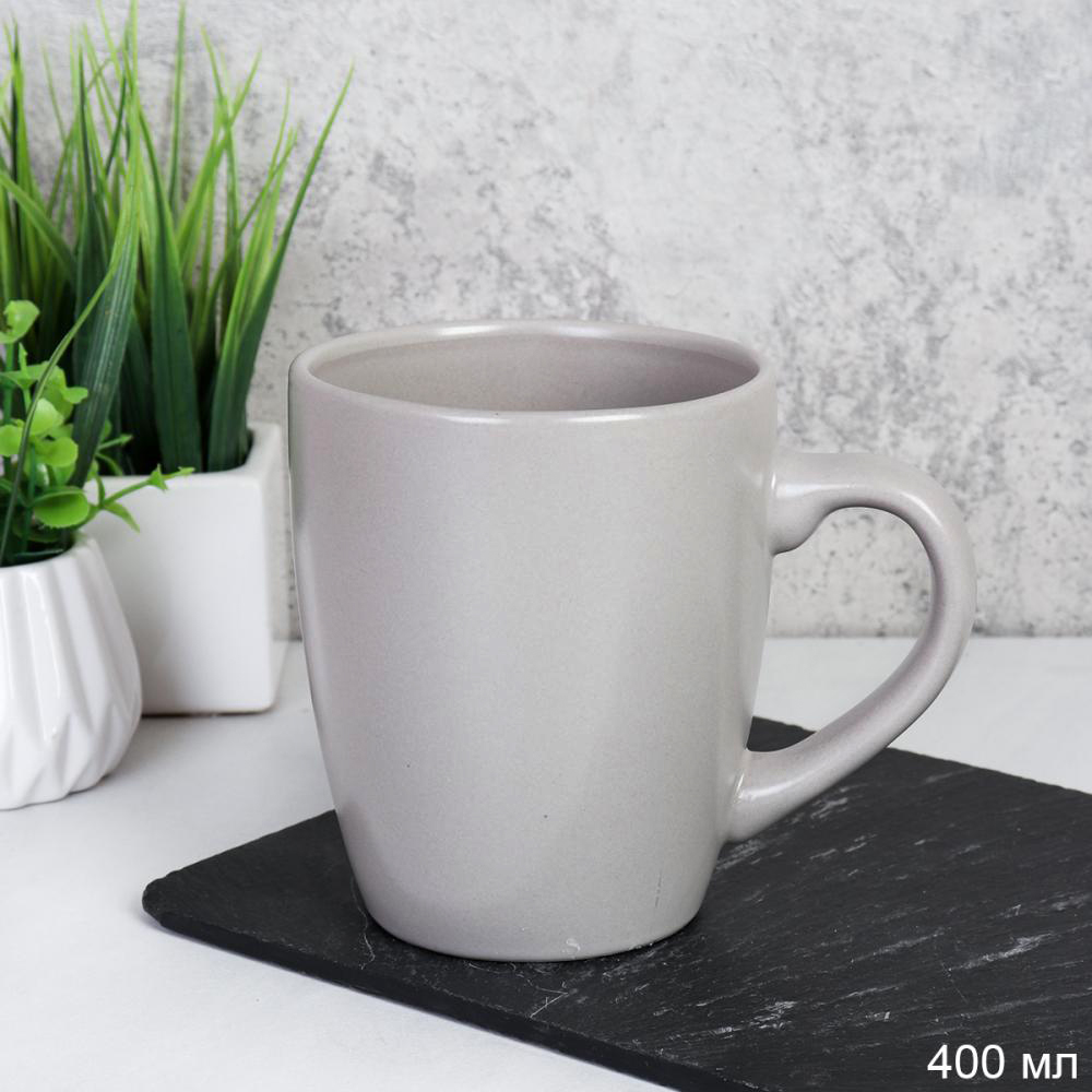 Кружка 400 мл Классика / CD-500 /уп 6/24/ Французский серый