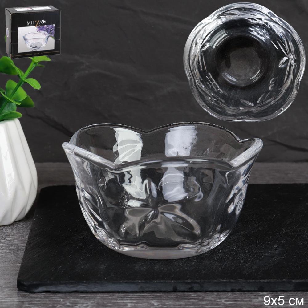 Соусник, солонка Муза / 355-146 /уп 6/24/ 9х5 см/стекло