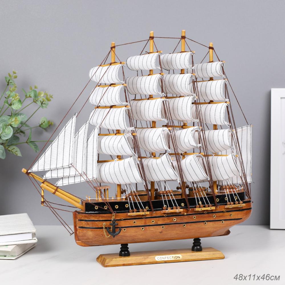 Макет парусного корабля 48х46 см / SH555-50 /уп 6/