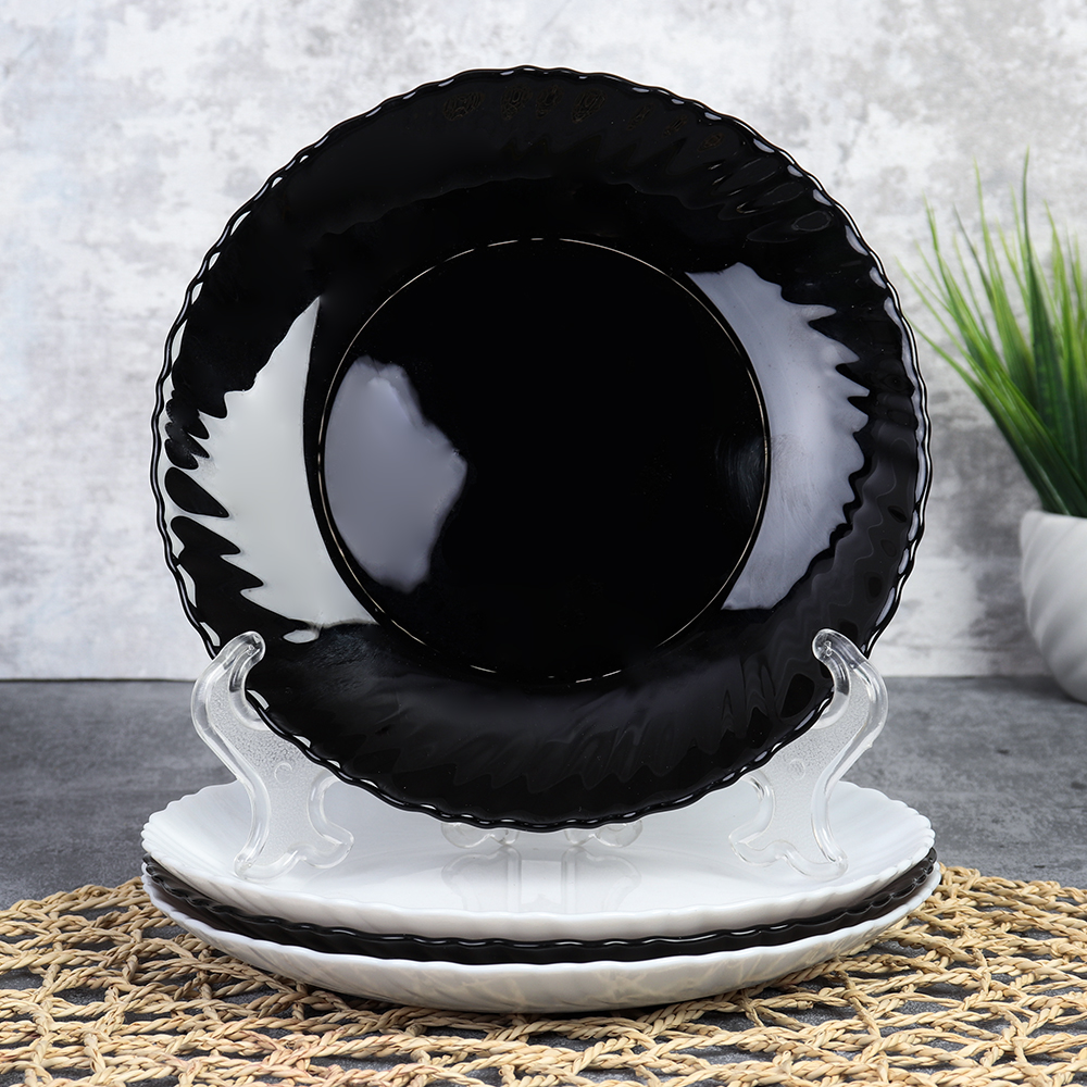 Набор тарелок 4 штуки 190 мм  Классика ИНЬ ЯНЬ / LHP-75XN (WHITE )/BNHP75T