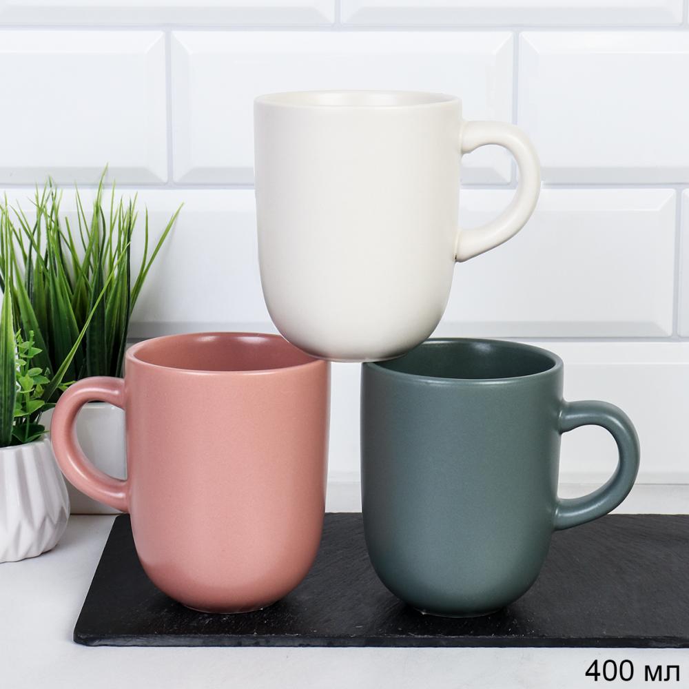 Кружка 400 мл Классика / AA-304-18 /уп 48/ микс 6