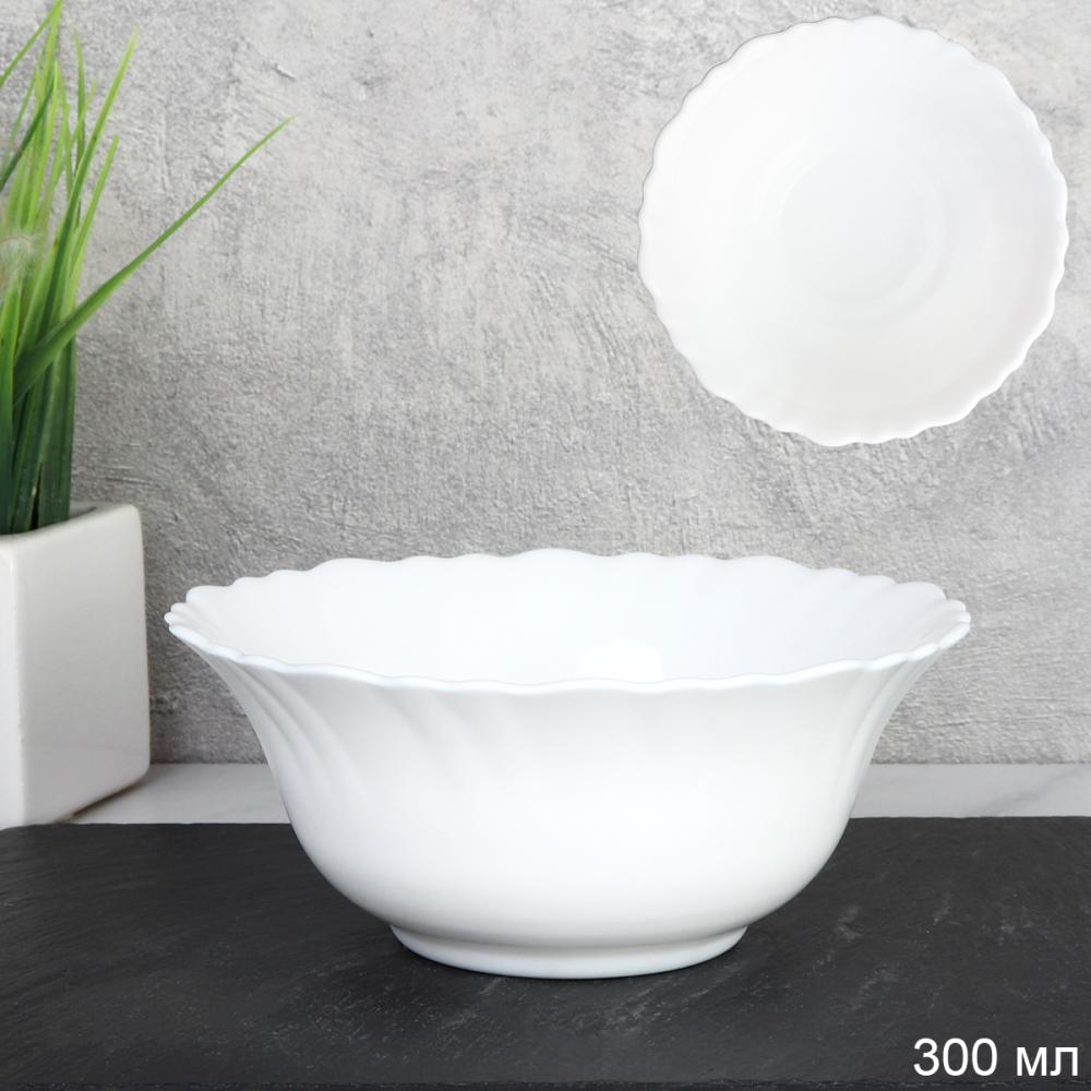 Салатник 300 мл 127 мм Тюльпан LН AW50 (white) /уп 6/72/