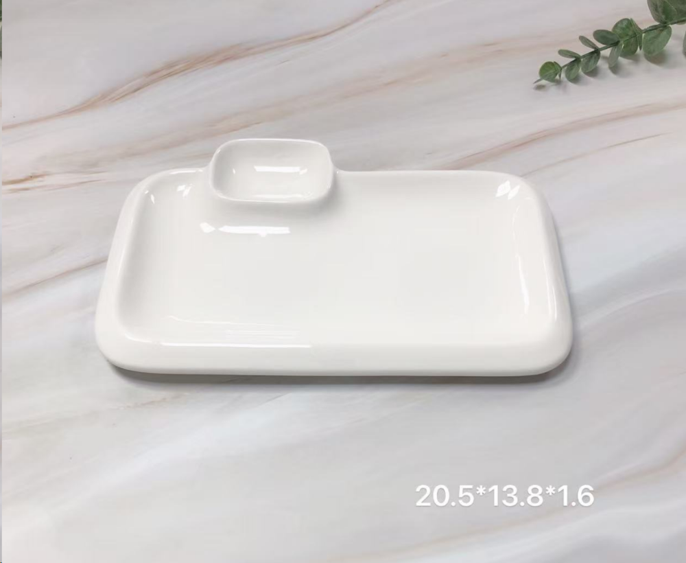 Блюдо прямоугольное 20,5х13,8 см / DR-1057 /уп 55/