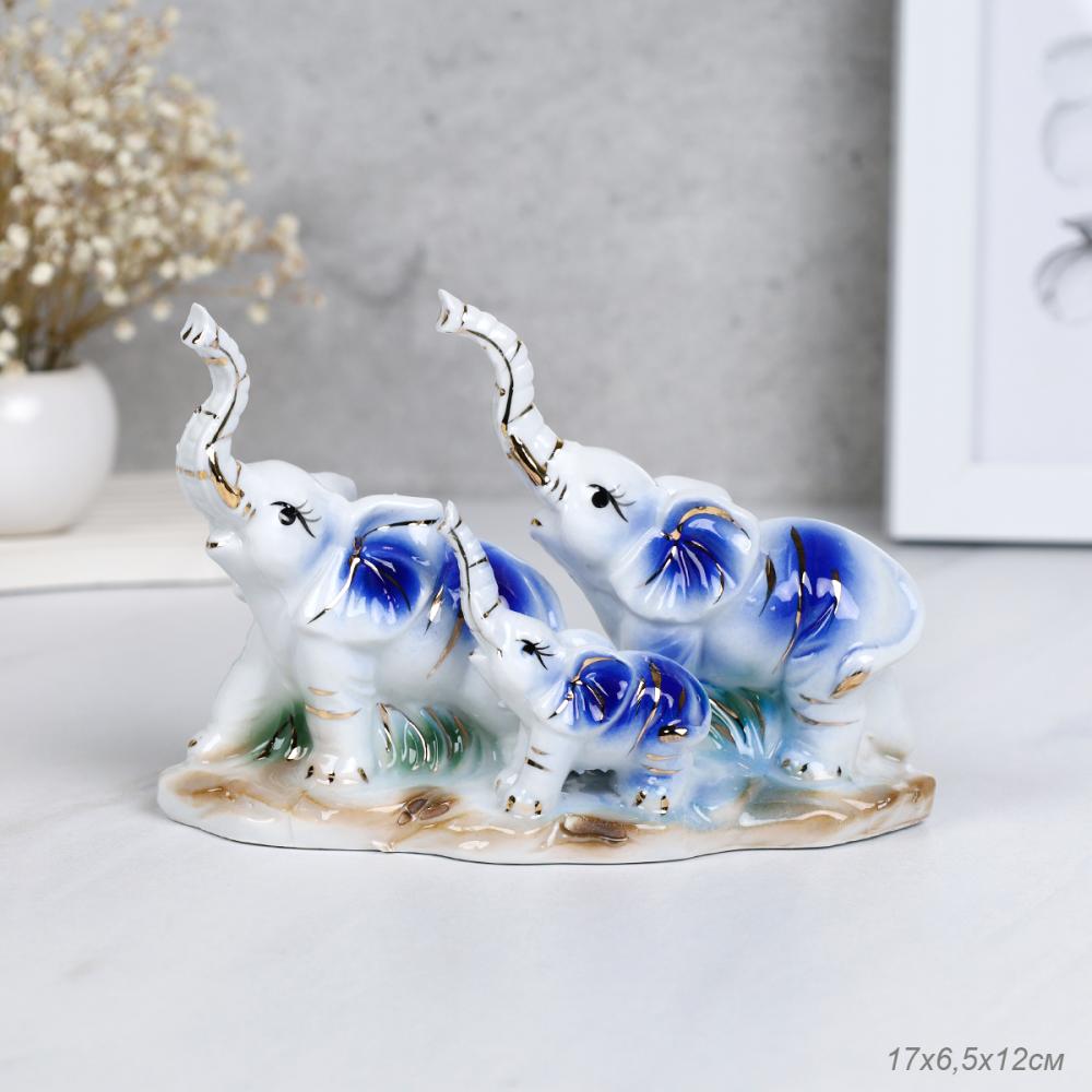 Статуэтка Слоны 17х6,5х12 см / W3124 /уп 48/