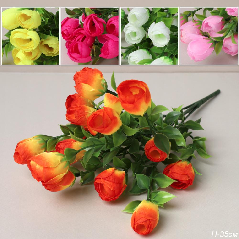 Цветок искусственный Букет пионов 35 см / WSN-01 /уп 2/200/600/