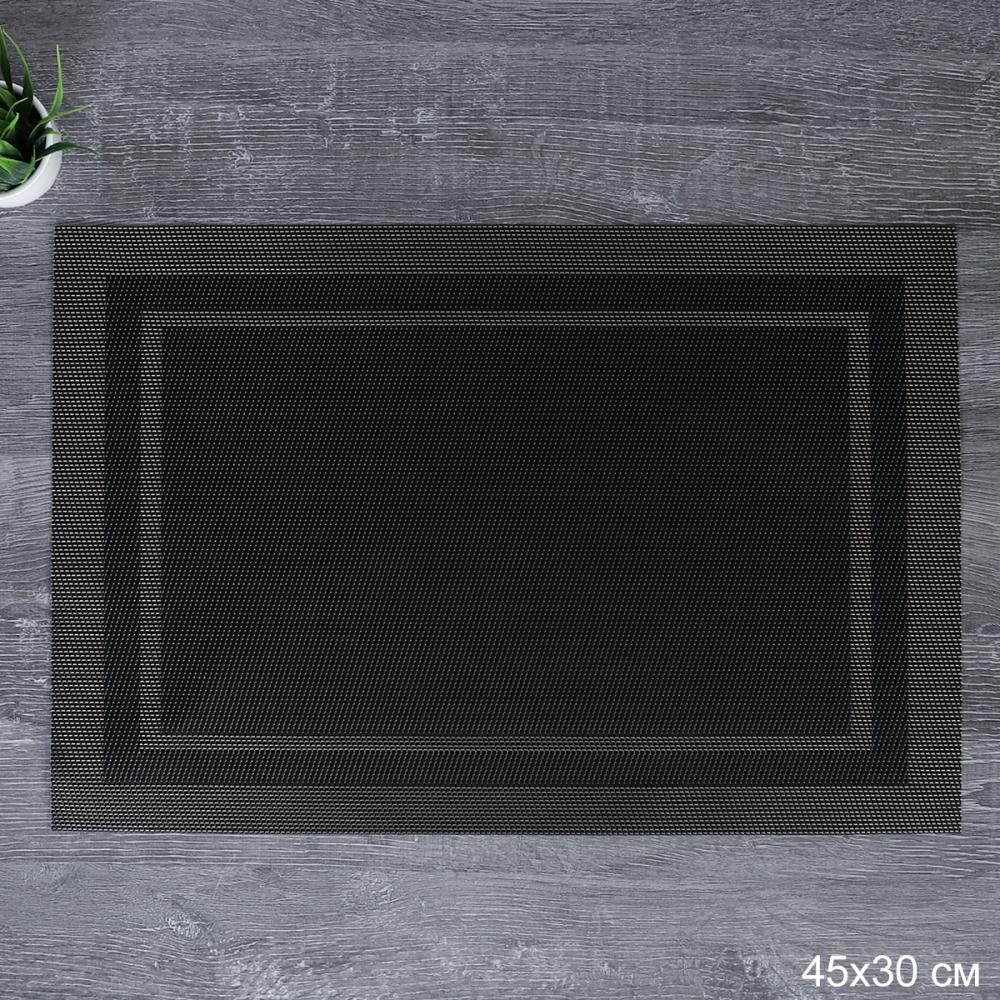 Салфетка для стола 30х45 см Кант / L-810-DB /уп.6/300/Черная_