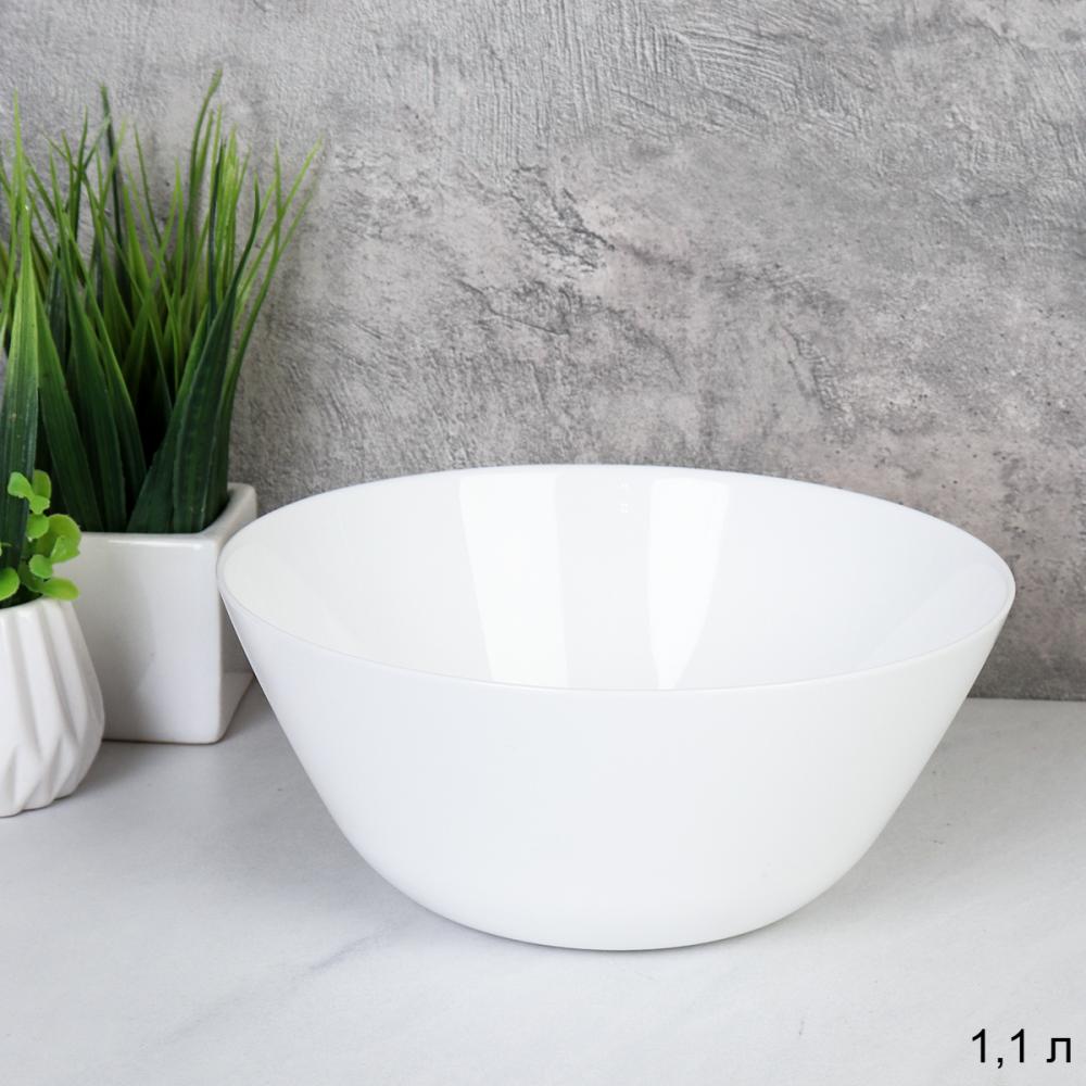 Салатник 1100 мл 180 мм Дэй белый 19 FLYGP8575672 (WHITE) ШТУЧНО