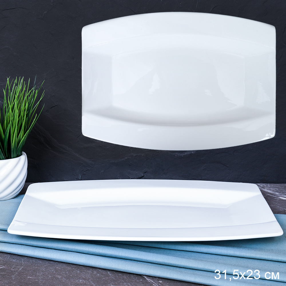 Блюдо прямоугольное 31х23 см / M-732 /уп 20/