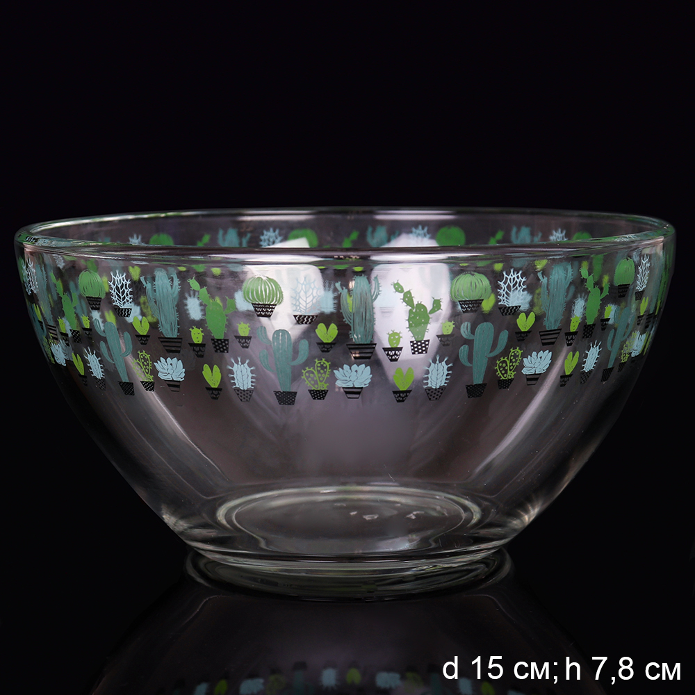 Салатник 78 мм Кактусы / Д1425П/62 /уп 12/ АКЦИЯ