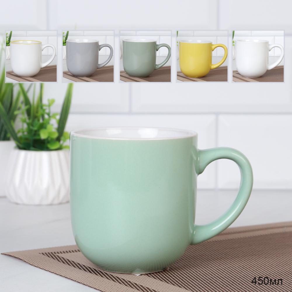 Кружка 450 мл Классика Пастель / AA-304-3 /уп 48/ микс 6/ ПРОМО АКЦИЯ